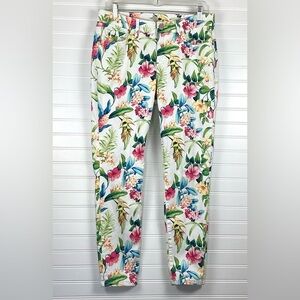 Tommy Bahamas Floral tropical Multi-Colored Skinny Ankle Pants Size 29X28